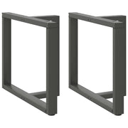 Noge za blagovaonski stol T-oblika 2 kom antracit 90x35x(72-73) cm čelik