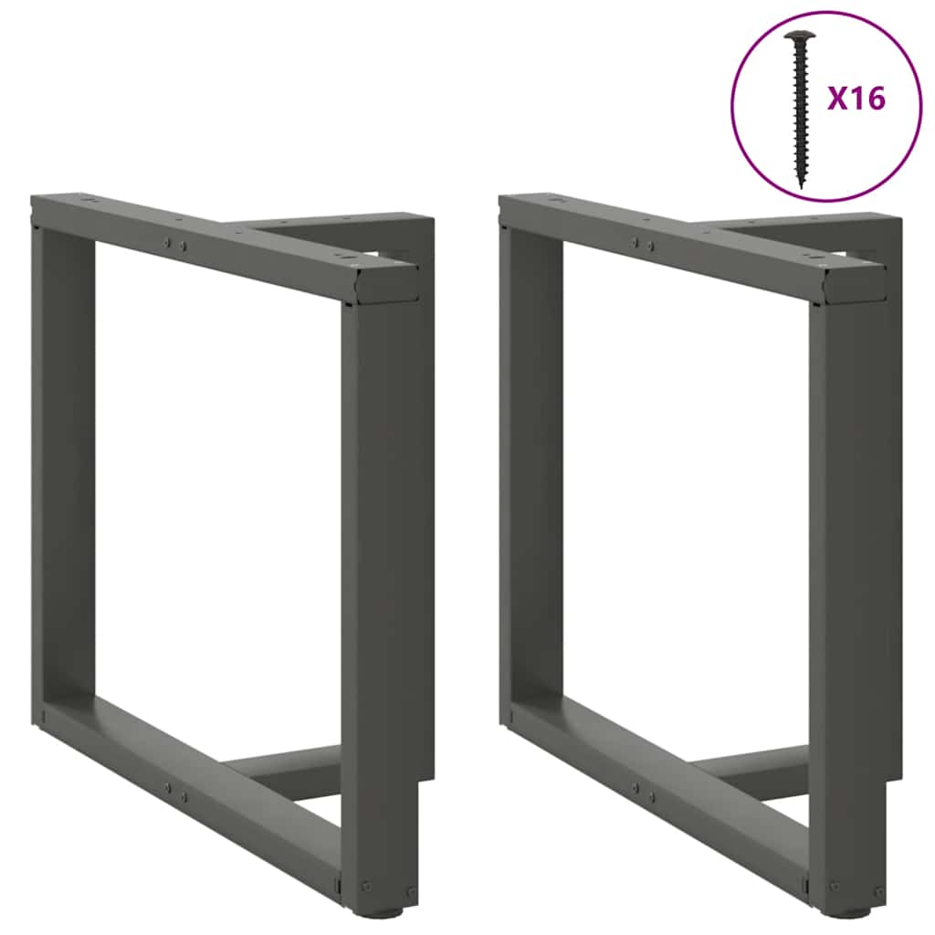 Noge za blagovaonski stol T-oblika 2 kom antracit 90x35x(72-73) cm čelik