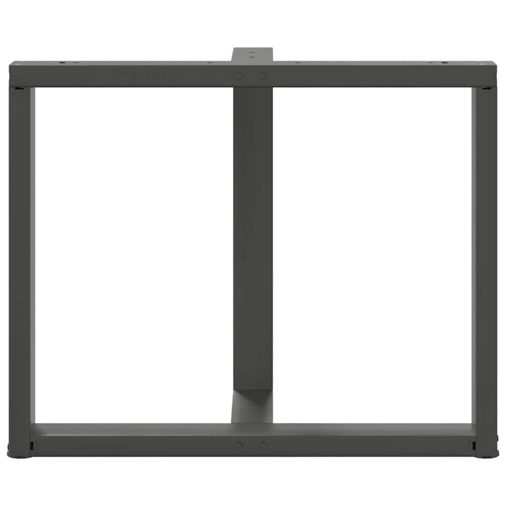 Noge za blagovaonski stol T-oblika 2 kom antracit 90x35x(72-73) cm čelik
