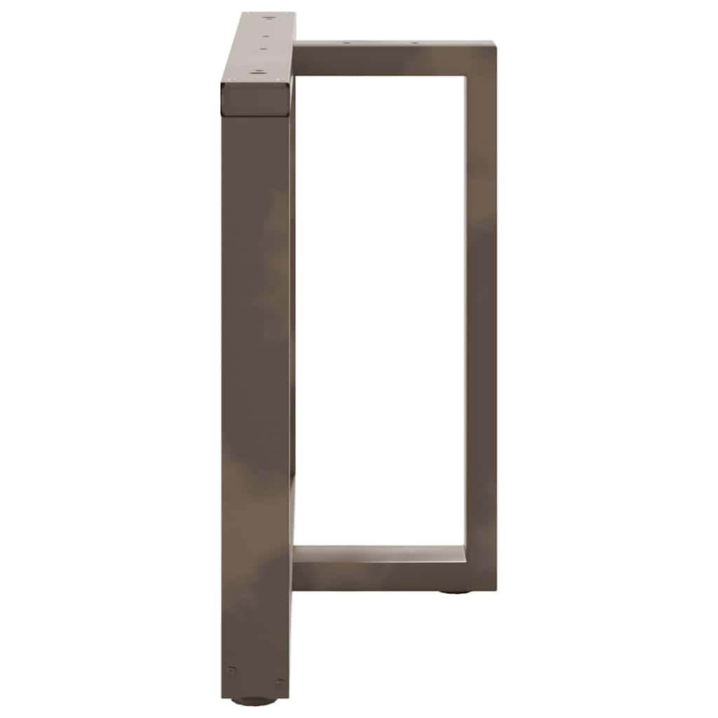 Noge za blagovaonski stol T-oblika 2 kom Crne 90x35x(72-73) cm Čelik