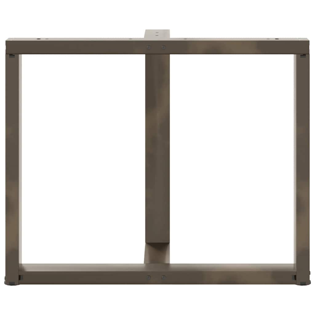 Noge za blagovaonski stol T-oblika 2 kom Crne 90x35x(72-73) cm Čelik