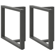 Noge za blagovaonski stol T-oblika 2 kom antracit 100x35x(72-73) cm čelik
