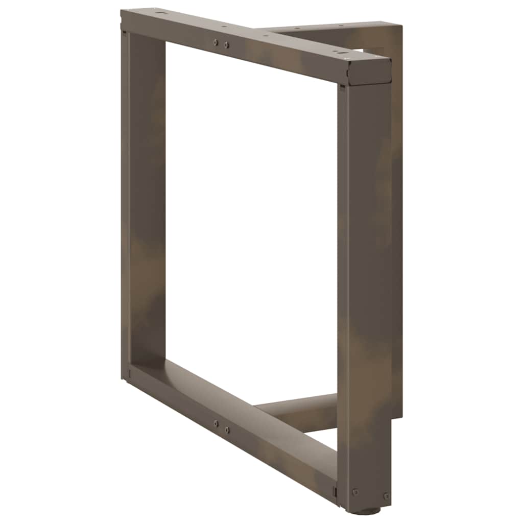 Noge za blagovaonski stol T-oblika 2 kom Crne 100x35x(72-73) cm Čelik