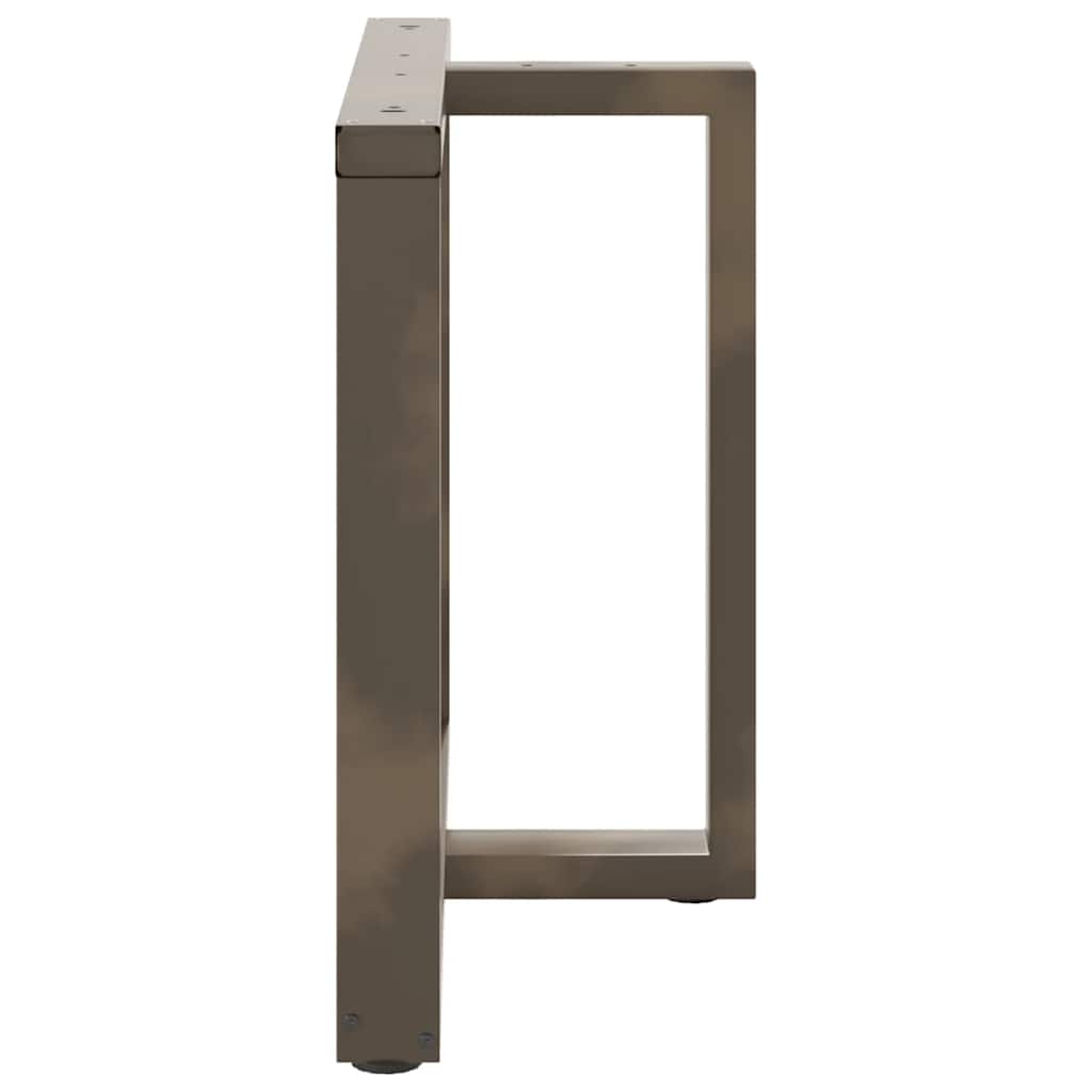 Noge za blagovaonski stol T-oblika 2 kom Crne 100x35x(72-73) cm Čelik