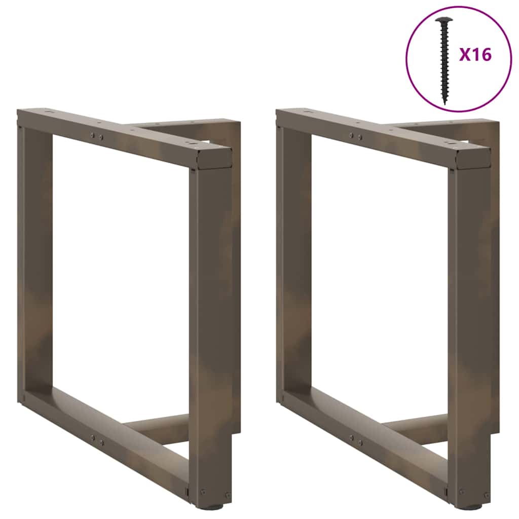 Noge za blagovaonski stol T-oblika 2 kom Crne 100x35x(72-73) cm Čelik