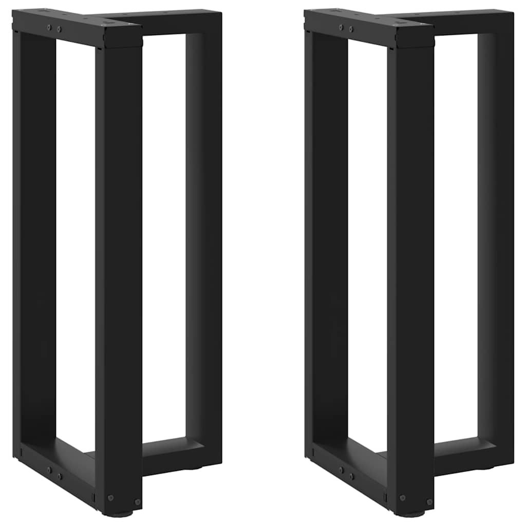 Noge za barski stol T-oblika 2 kom Crne 40x35x(90-91) cm Čelik