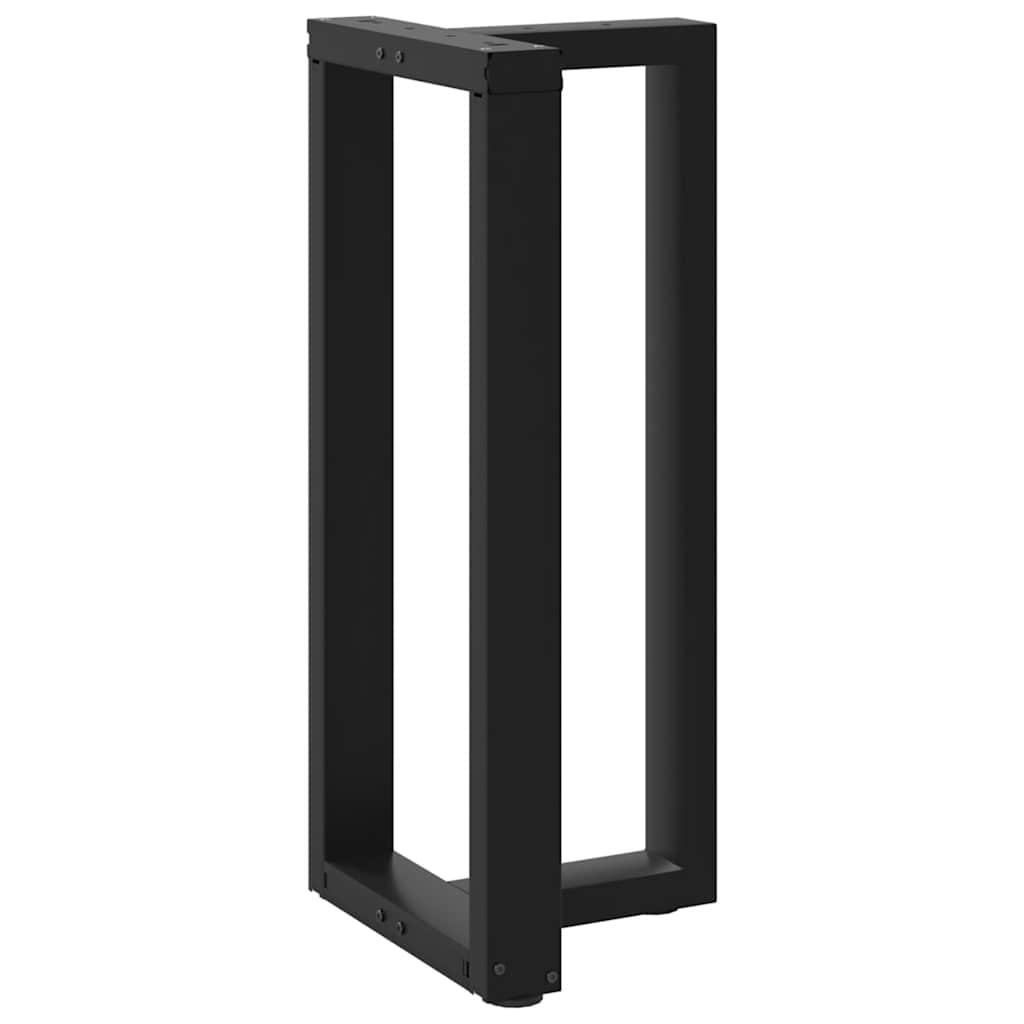 Noge za barski stol T-oblika 2 kom Crne 40x35x(90-91) cm Čelik