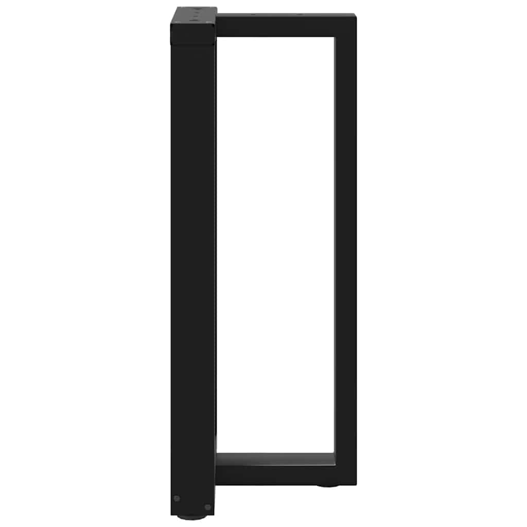 Noge za barski stol T-oblika 2 kom Crne 40x35x(90-91) cm Čelik