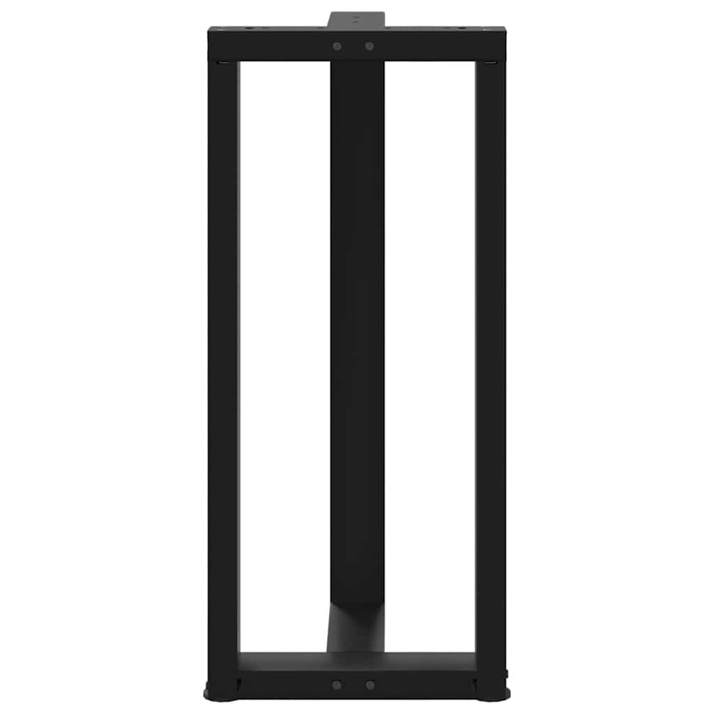 Noge za barski stol T-oblika 2 kom Crne 40x35x(90-91) cm Čelik