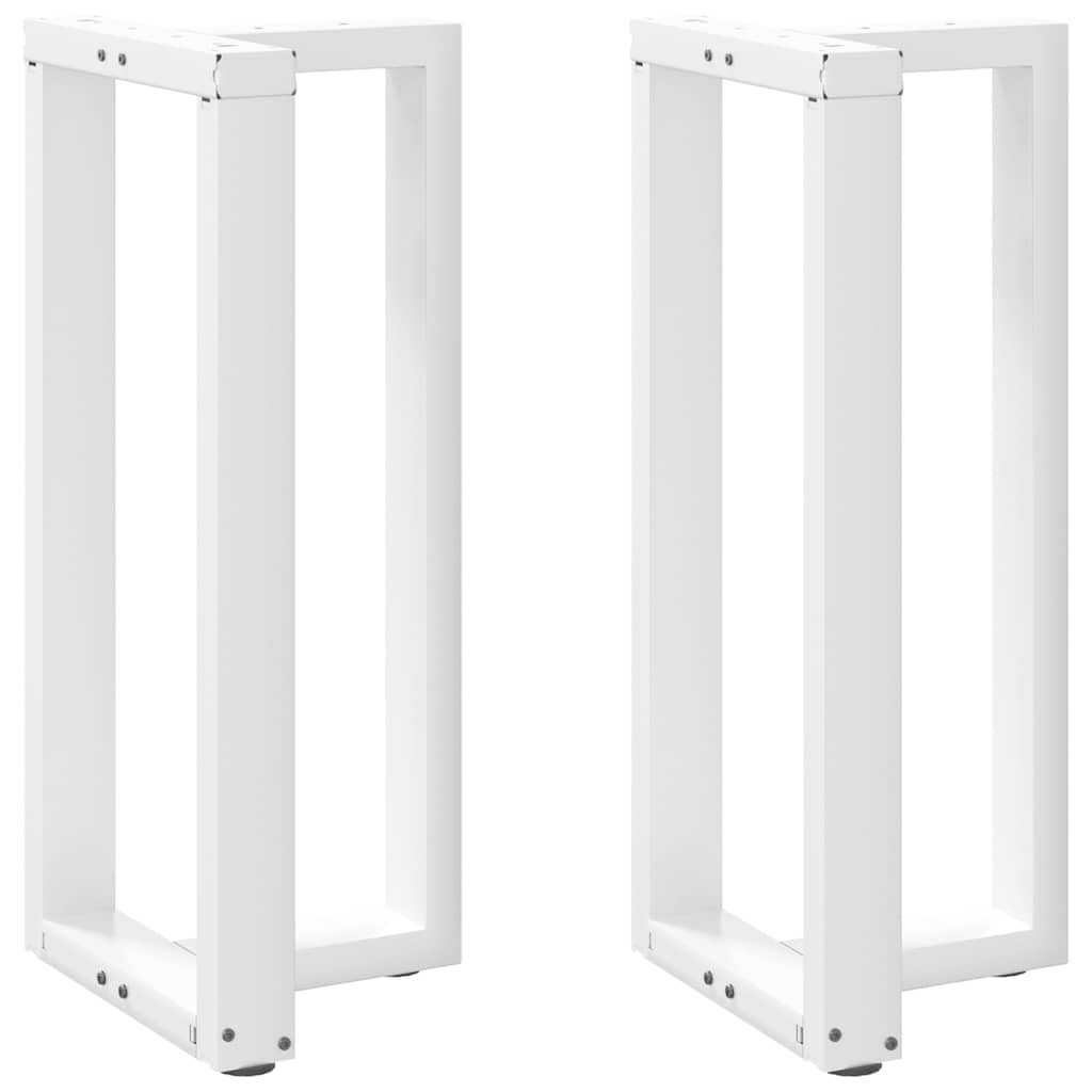 Noge za barski stol T-oblika 2 kom Bijele 40x35x(90-91) cm Čelik