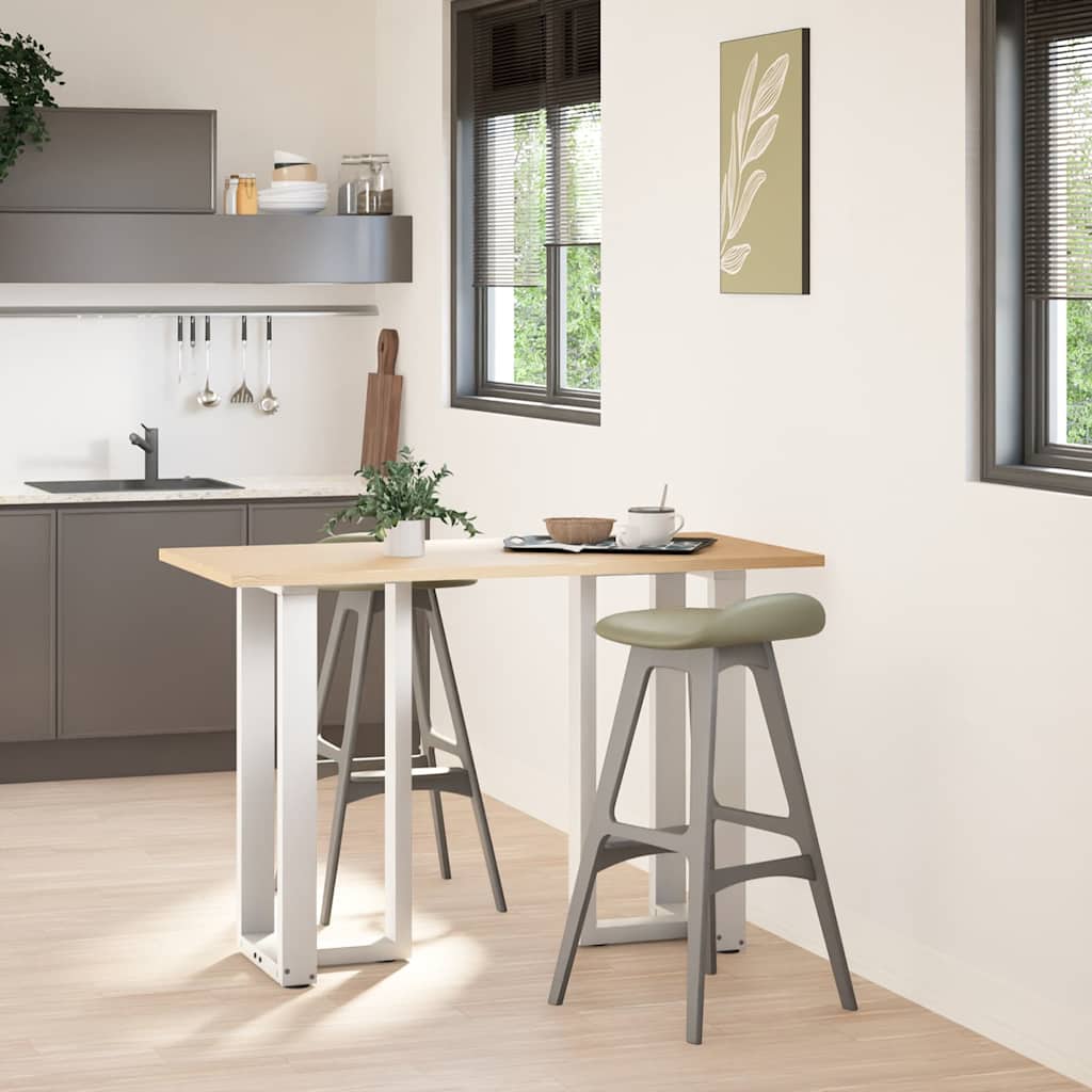 Noge za barski stol T-oblika 2 kom Bijele 40x35x(90-91) cm Čelik