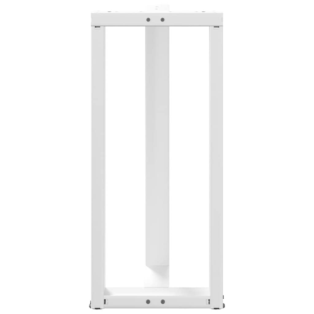 Noge za barski stol T-oblika 2 kom Bijele 40x35x(90-91) cm Čelik