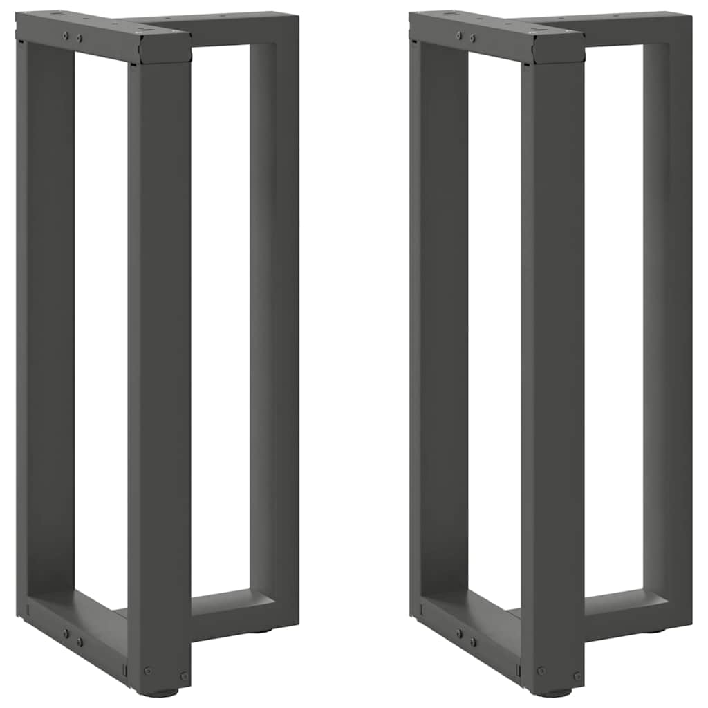 Noge za barski stol T-oblika 2 kom antracit 40x35x(90-91) cm čelik