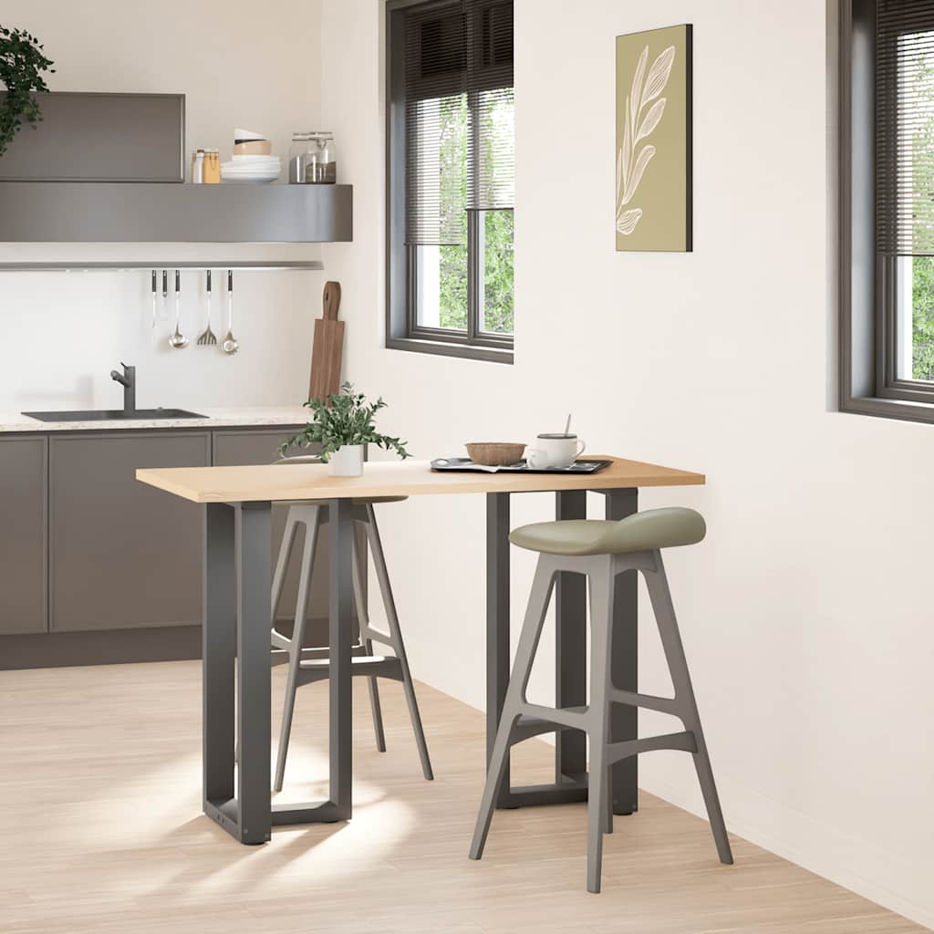 Noge za barski stol T-oblika 2 kom antracit 40x35x(90-91) cm čelik
