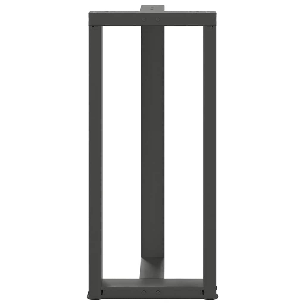 Noge za barski stol T-oblika 2 kom antracit 40x35x(90-91) cm čelik