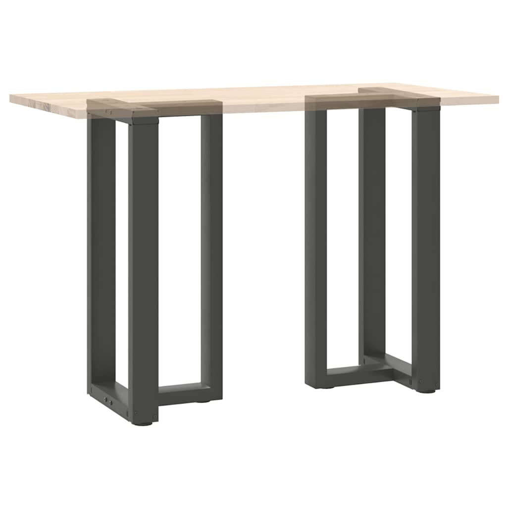 Noge za barski stol T-oblika 2 kom antracit 40x35x(90-91) cm čelik