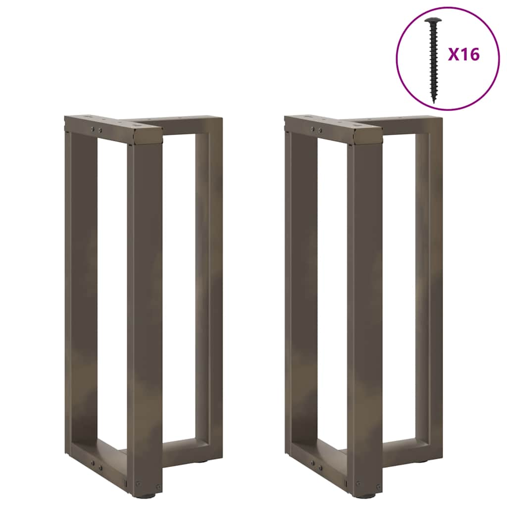 Noge za barski stol T-oblika 2 kom Crne 40x35x(90-91) cm Čelik