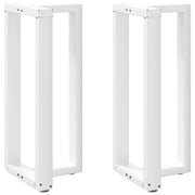 Noge za barski stol T-oblika 2 kom Bijele 50x35x(90-91) cm Čelik