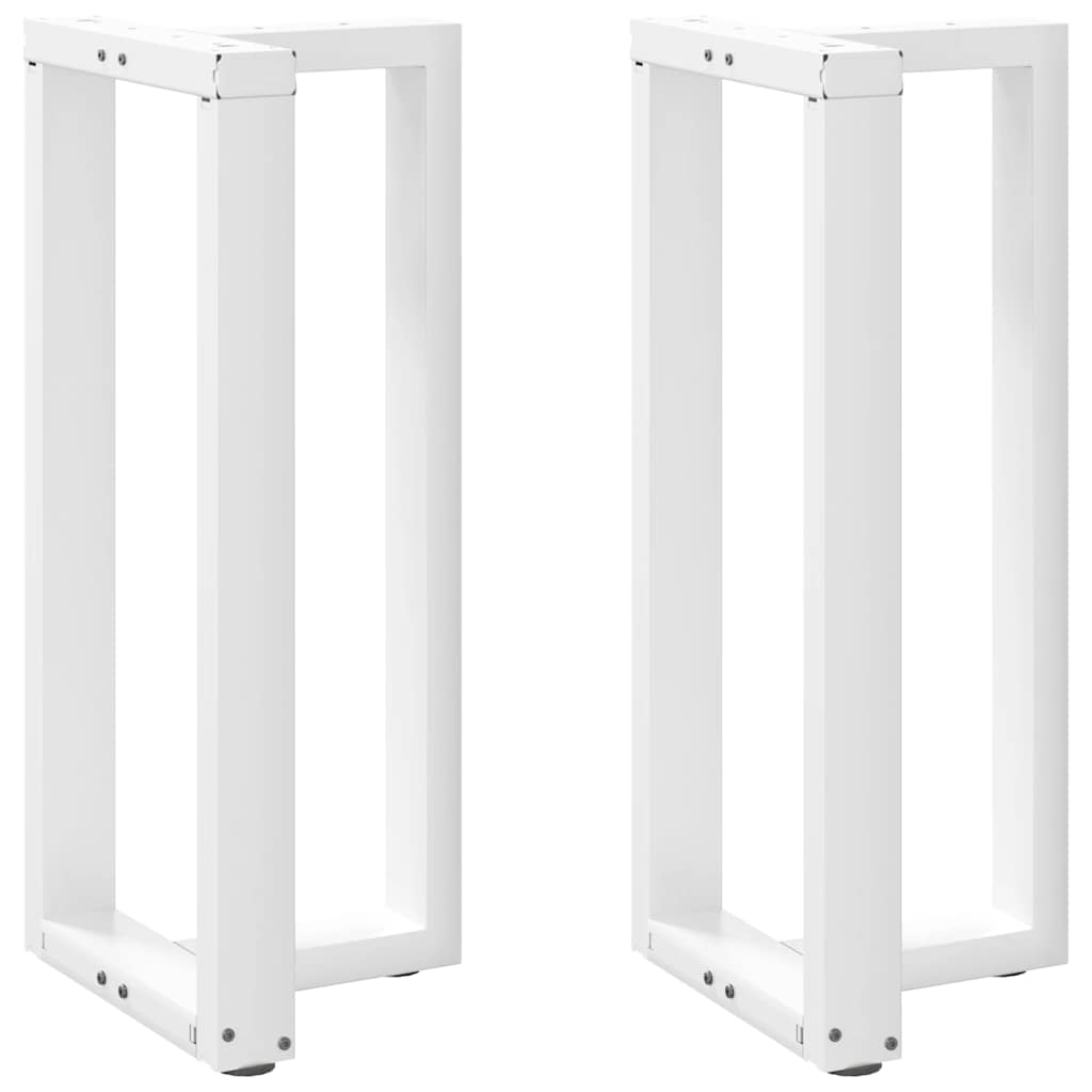 Noge za barski stol T-oblika 2 kom Bijele 50x35x(90-91) cm Čelik