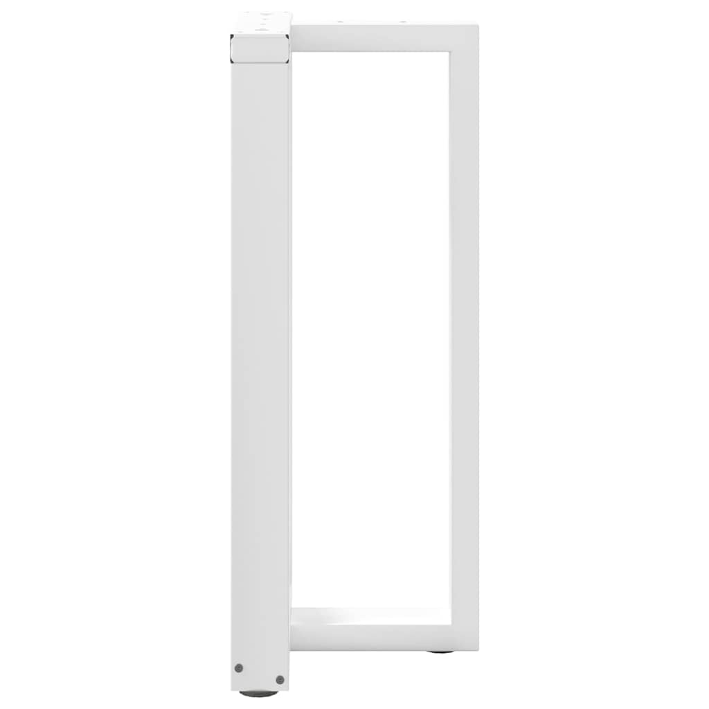 Noge za barski stol T-oblika 2 kom Bijele 50x35x(90-91) cm Čelik