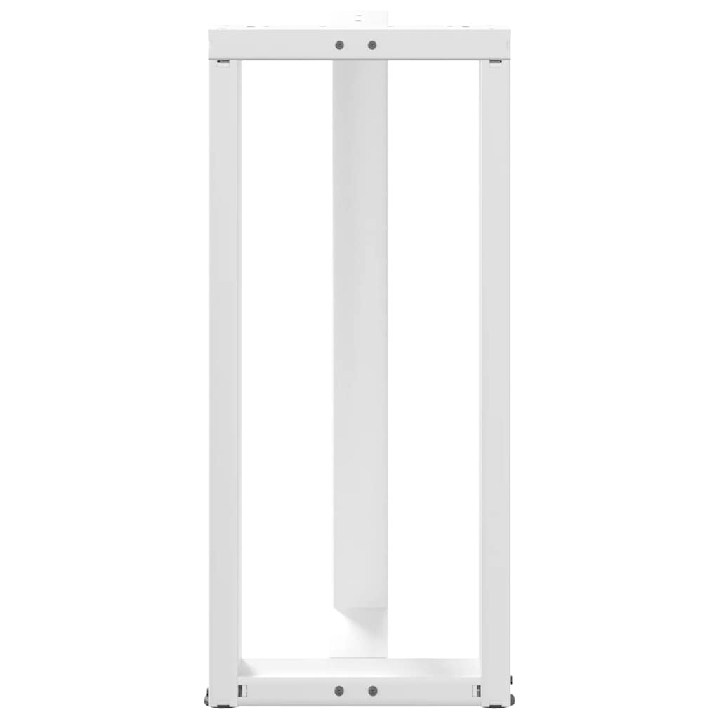 Noge za barski stol T-oblika 2 kom Bijele 50x35x(90-91) cm Čelik