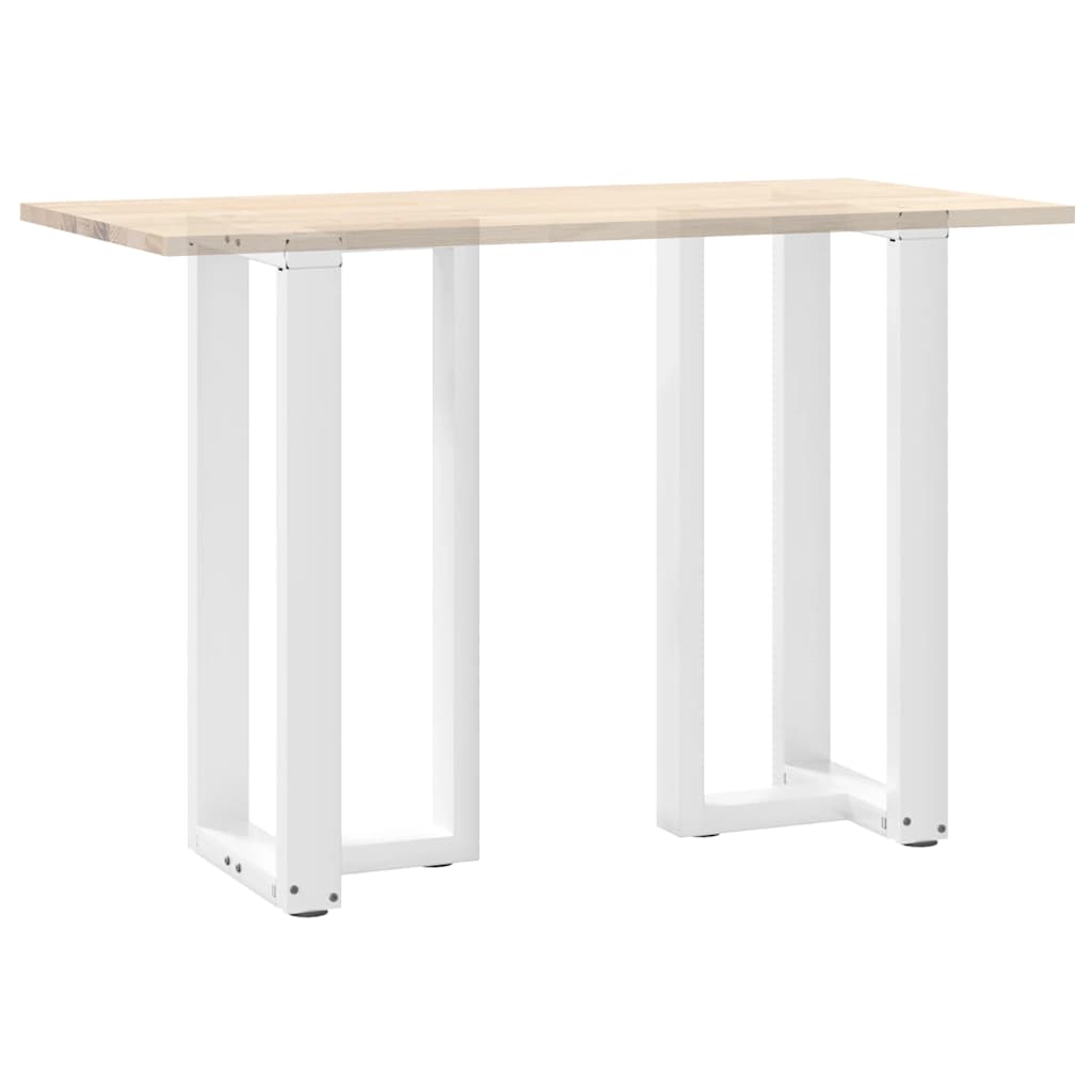 Noge za barski stol T-oblika 2 kom Bijele 50x35x(90-91) cm Čelik