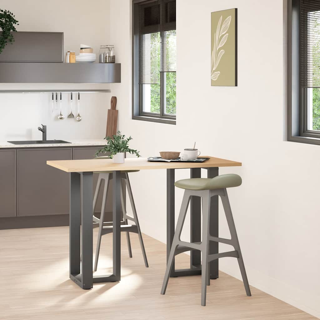 Noge za barski stol T-oblika 2 kom antracit 50x35x(90-91) cm čelik