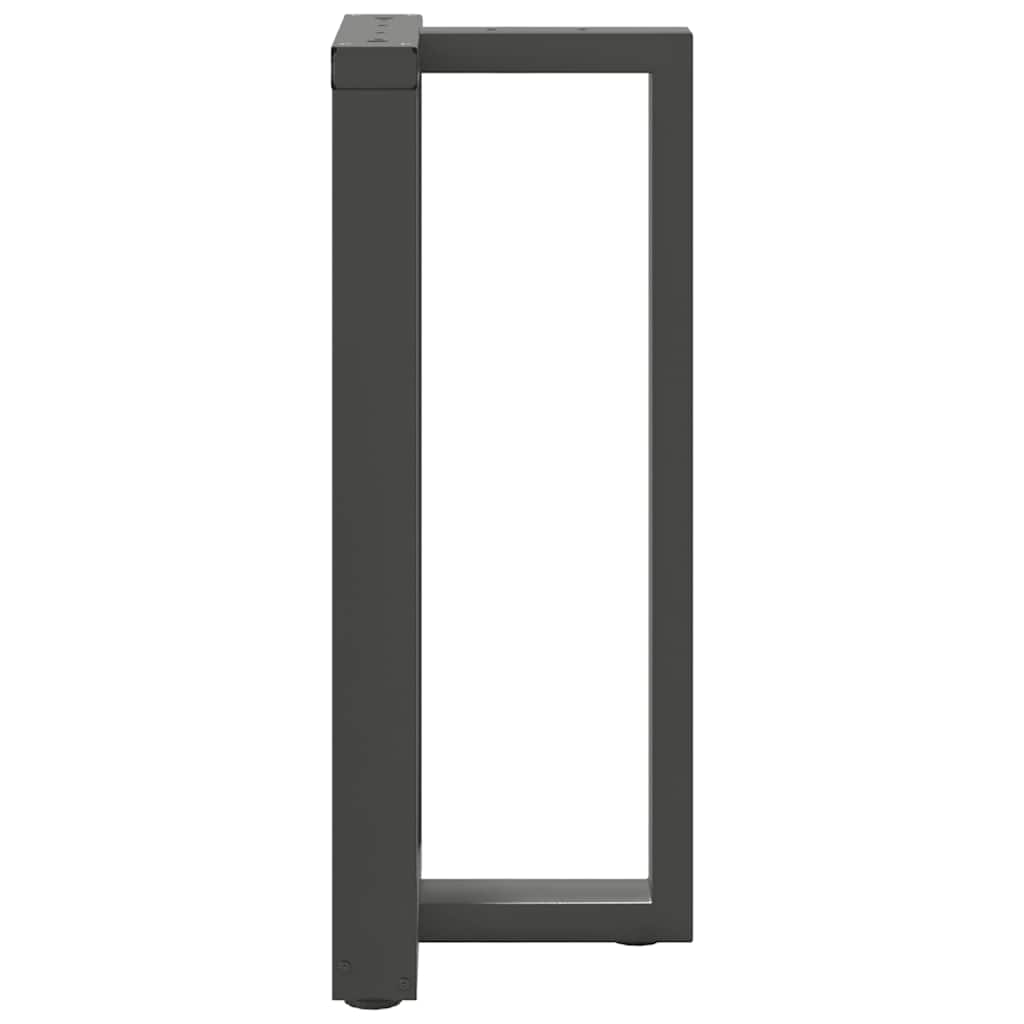 Noge za barski stol T-oblika 2 kom antracit 50x35x(90-91) cm čelik