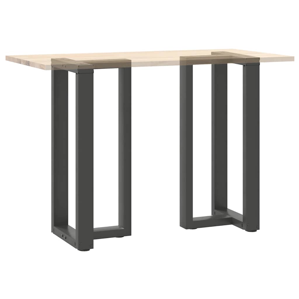 Noge za barski stol T-oblika 2 kom antracit 50x35x(90-91) cm čelik