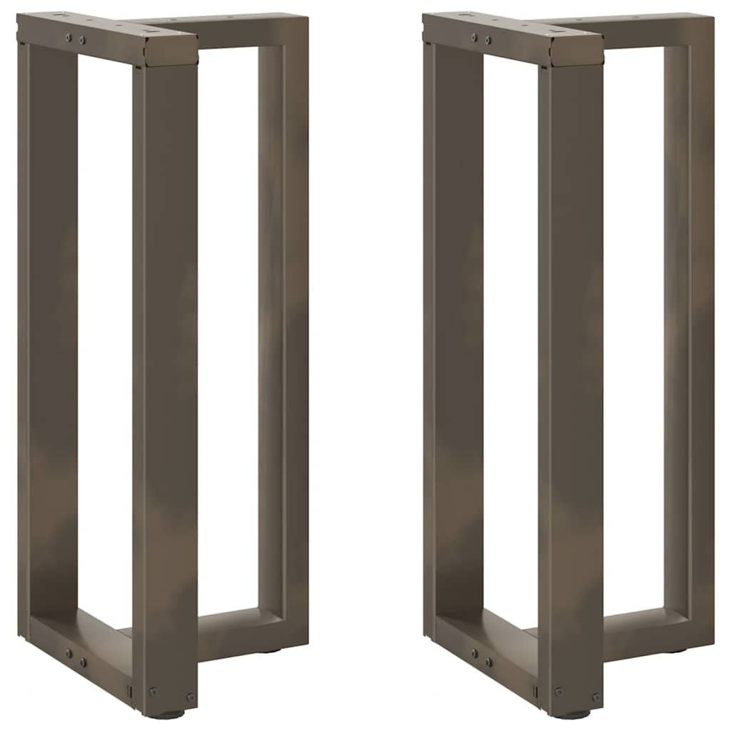 Noge za barski stol T-oblika 2 kom Crne 50x35x(90-91) cm Čelik