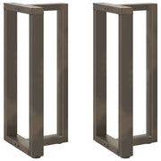 Noge za barski stol T-oblika 2 kom Crne 50x35x(90-91) cm Čelik