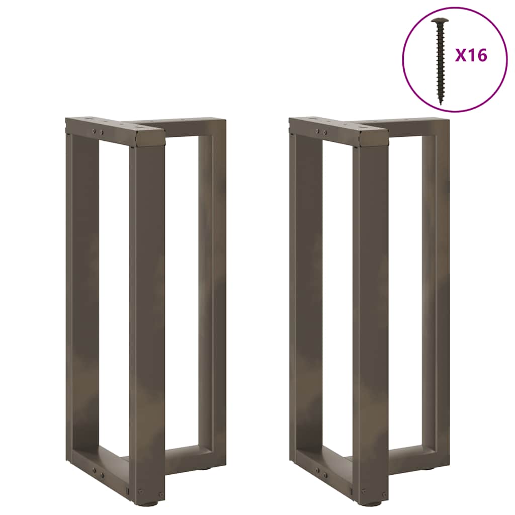 Noge za barski stol T-oblika 2 kom Crne 50x35x(90-91) cm Čelik