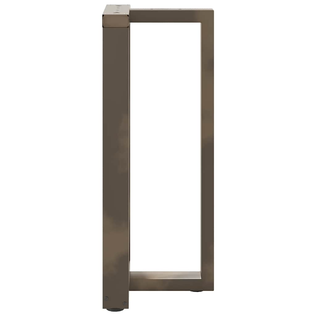 Noge za barski stol T-oblika 2 kom Crne 50x35x(90-91) cm Čelik
