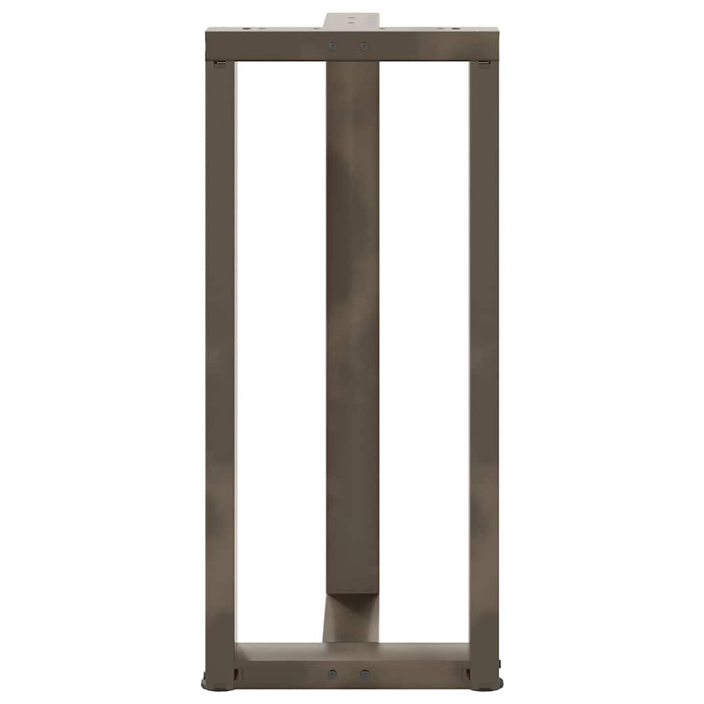 Noge za barski stol T-oblika 2 kom Crne 50x35x(90-91) cm Čelik