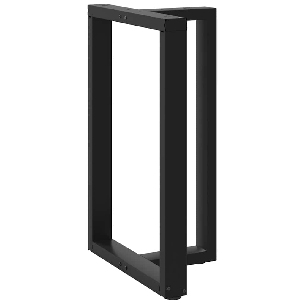 Noge za barski stol T-oblika 2 kom Crne 60x35x(90-91) cm Čelik