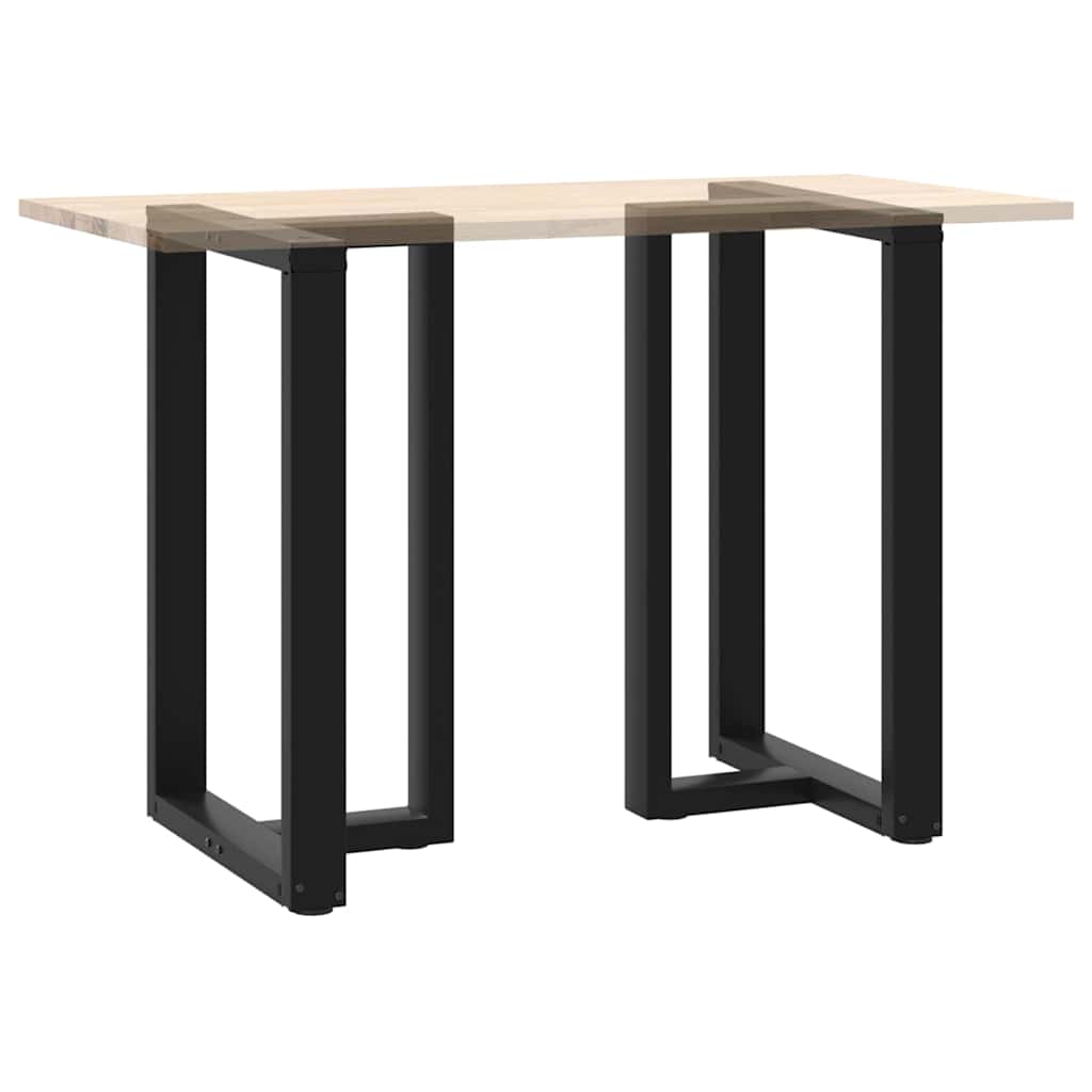 Noge za barski stol T-oblika 2 kom Crne 60x35x(90-91) cm Čelik