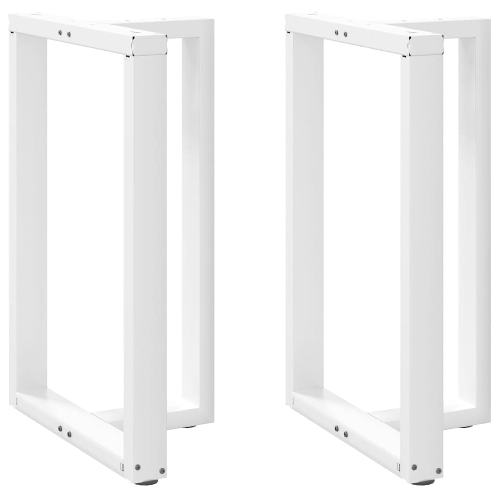 Noge za barski stol T-oblika 2 kom Bijele 60x35x(90-91) cm Čelik
