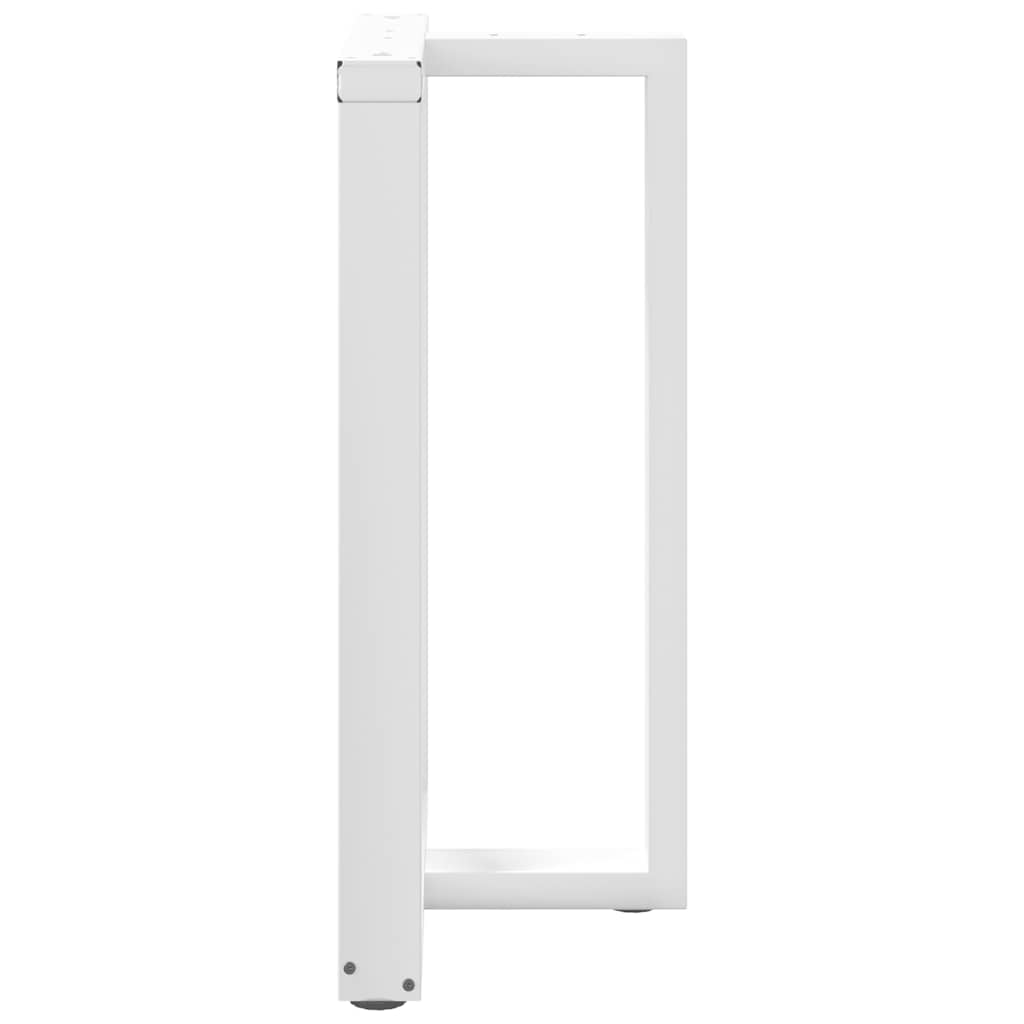 Noge za barski stol T-oblika 2 kom Bijele 60x35x(90-91) cm Čelik