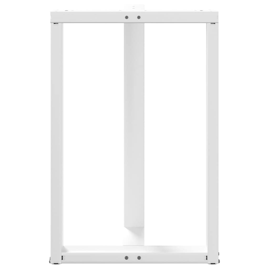 Noge za barski stol T-oblika 2 kom Bijele 60x35x(90-91) cm Čelik