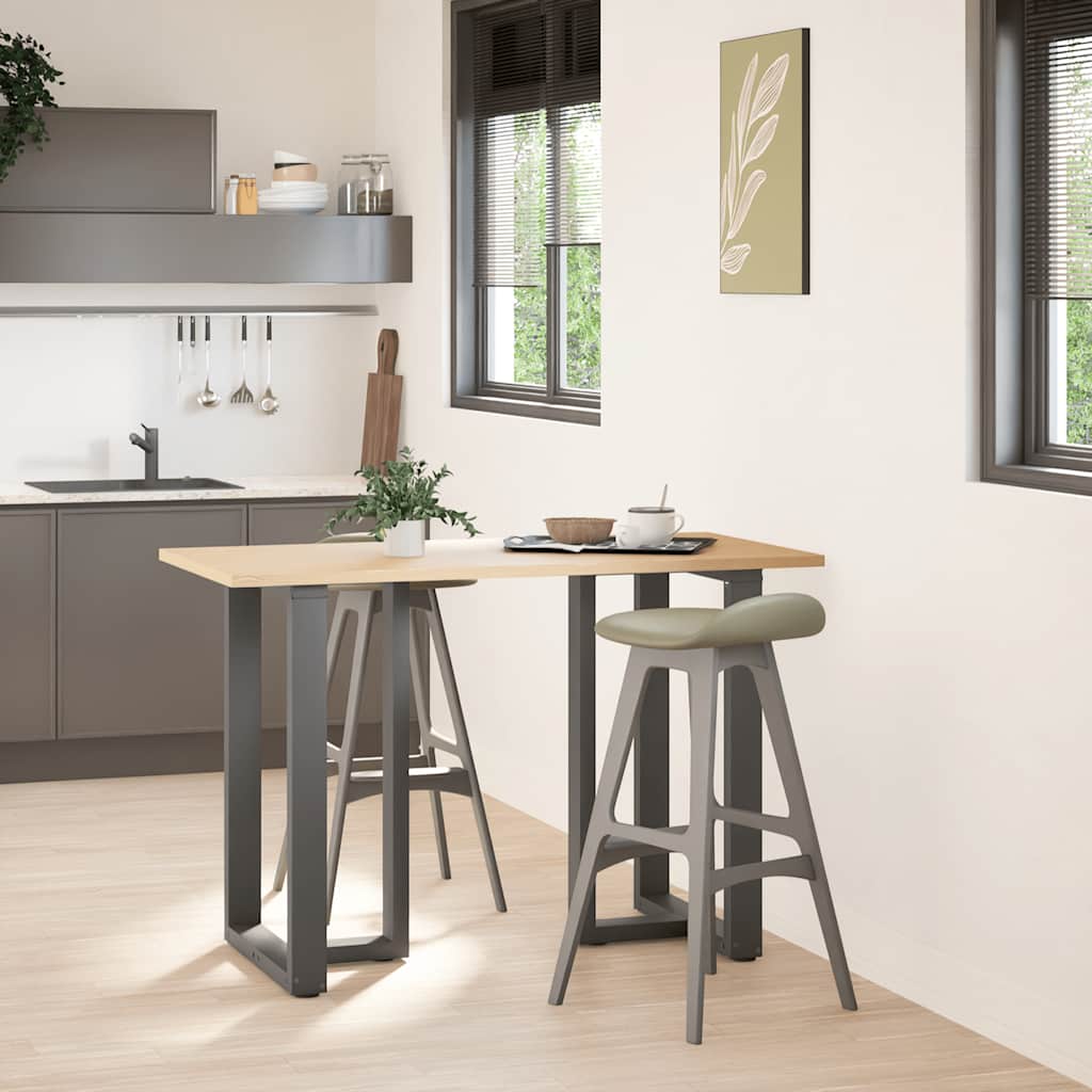 Noge za barski stol T-oblika 2 kom antracit 60x35x(90-91) cm čelik