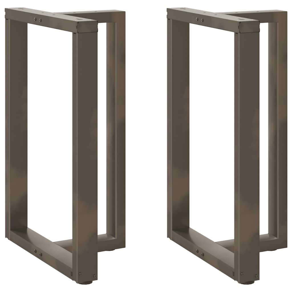Noge za barski stol T-oblika 2 kom Crne 60x35x(90-91) cm Čelik