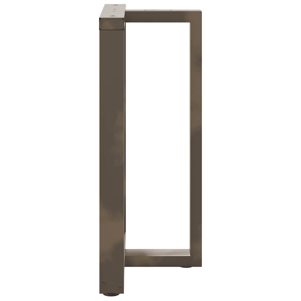 Noge za barski stol T-oblika 2 kom Crne 60x35x(90-91) cm Čelik