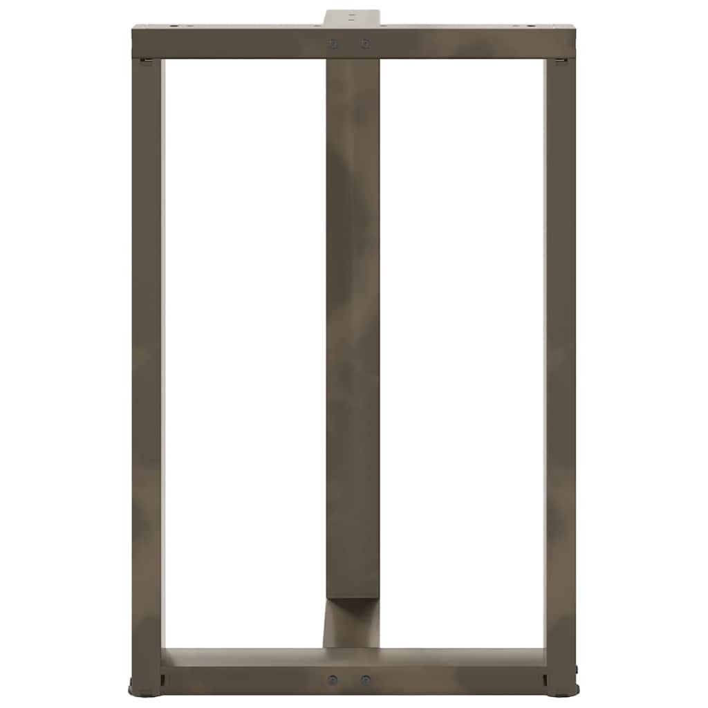 Noge za barski stol T-oblika 2 kom Crne 60x35x(90-91) cm Čelik