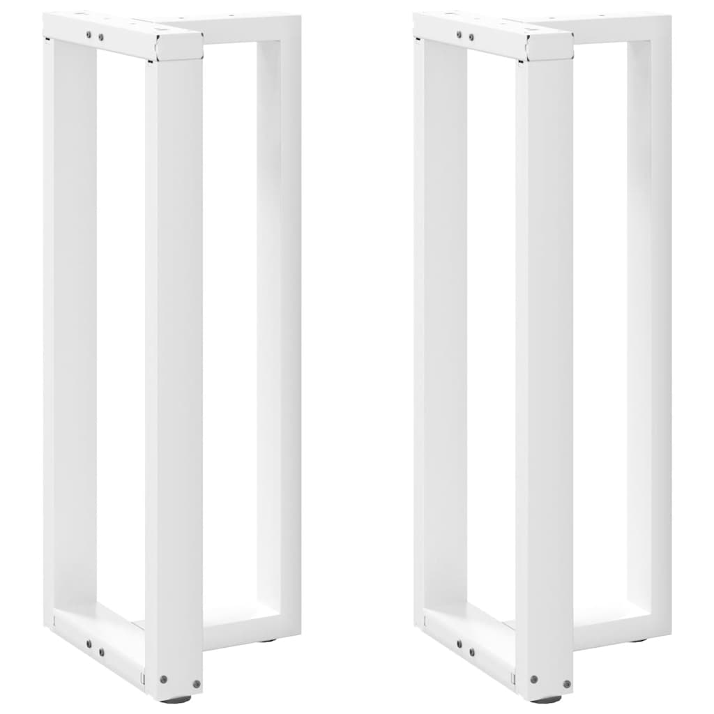 Noge za barski stol T-oblika 2 kom Bijele 40x35x(100-101) cm Čelik