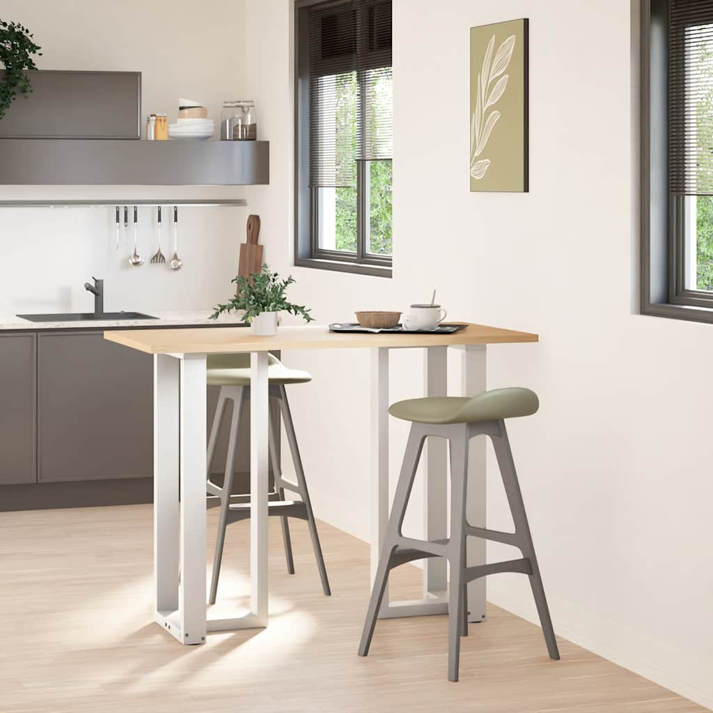 Noge za barski stol T-oblika 2 kom Bijele 40x35x(100-101) cm Čelik