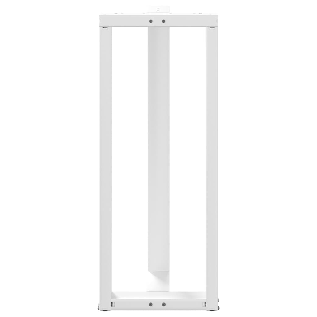 Noge za barski stol T-oblika 2 kom Bijele 40x35x(100-101) cm Čelik