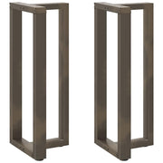Noge za barski stol T-oblika 2 kom Crne 40x35x(100-101) cm Čelik