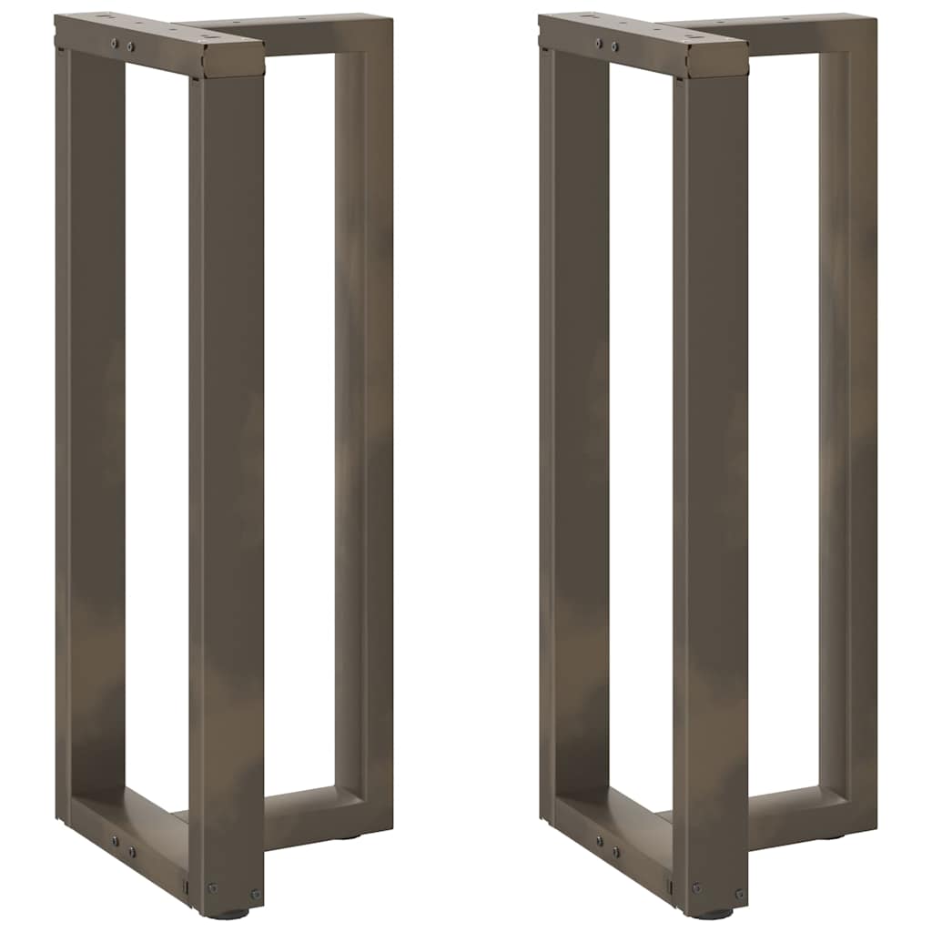 Noge za barski stol T-oblika 2 kom Crne 40x35x(100-101) cm Čelik