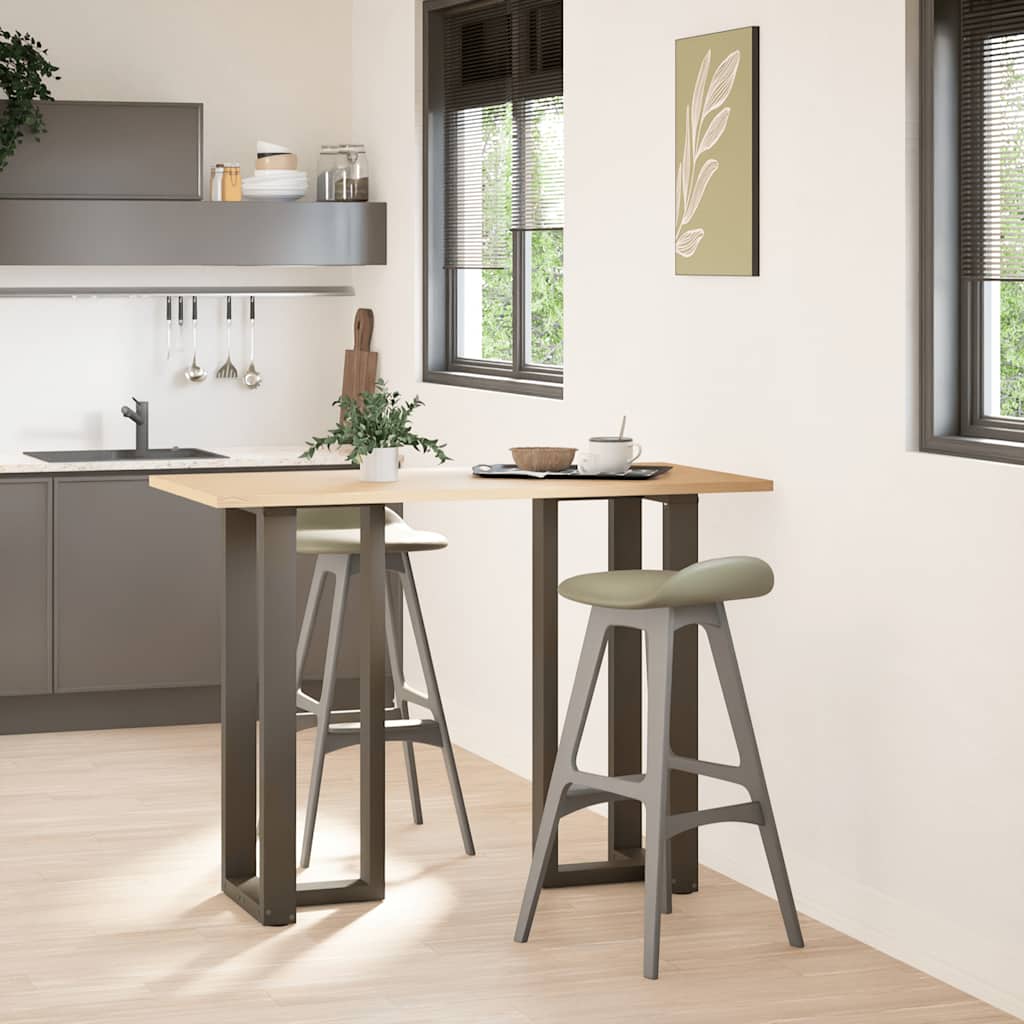 Noge za barski stol T-oblika 2 kom Crne 40x35x(100-101) cm Čelik