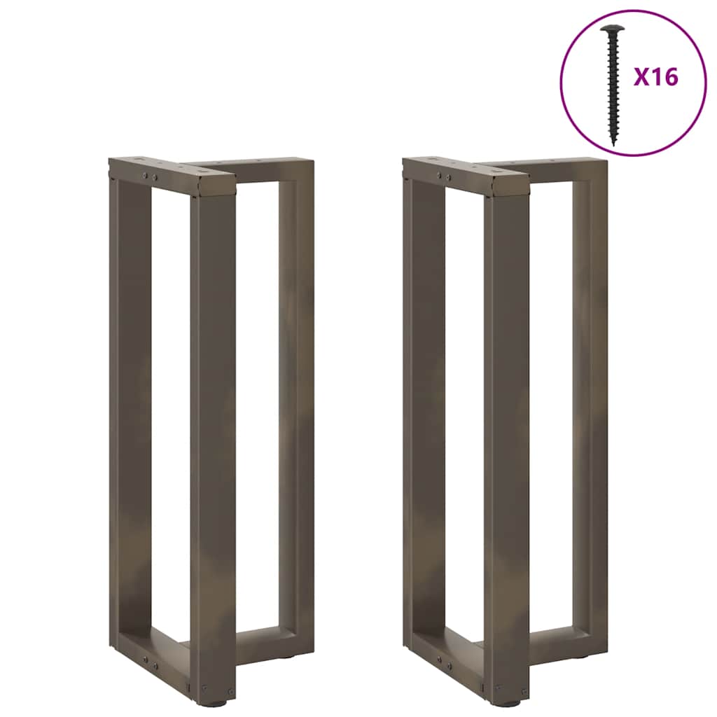 Noge za barski stol T-oblika 2 kom Crne 40x35x(100-101) cm Čelik